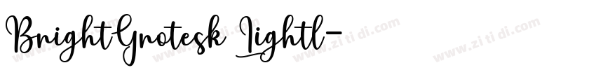 BrightGrotesk Lightl字体转换
